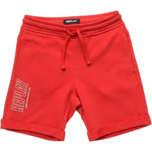Replay Boys Logo Shorts Red - 4Y RED