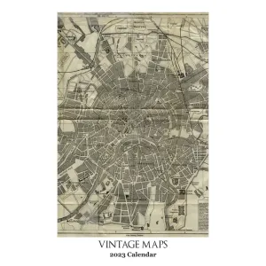 Vintage Maps Poster 2023 Wall Calendar