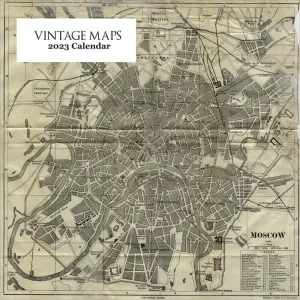 Vintage Maps Square Wall Calendar