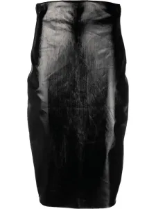 RICK OWENS - Midi Pencil Denim Skirt #1123426
