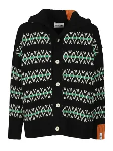 RIGHT FOR - Wool Jaquard Cardigan #867597