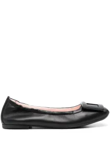 ROGER VIVIER - Viv Pockette Leather Ballet Flats #1128291