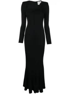 ROLAND MOURET - Pleated Jersey Maxi Dress #59563