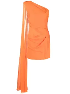 ROLAND MOURET - Asymmetric Silk Crepe Mini Dress #1139738