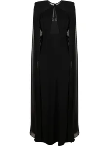 ROLAND MOURET - Cape-detailed Cady Maxi Dress #1137296