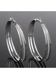 Silver earrings rosewe