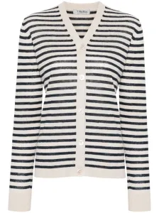 'S MAX MARA - Striped Linen Cardigan #1276656