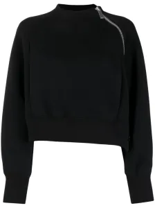SACAI - Zip-detail Cotton Blend Sweatshirt #1129253
