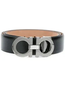 FERRAGAMO - Gancini Leather Belt #49082