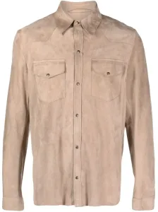SALVATORE SANTORO - Leather Button-up Shirt #879178