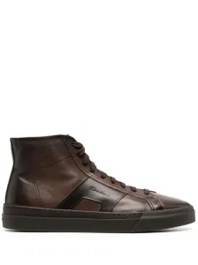 SANTONI SPORT - Leather High Sneaker #1072057