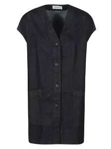 SARAHWEAR - Cotton Long Vest #1144182
