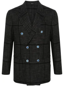 SARTORIO - Wool And Silk Blend Double-breasted Jacket #1275611
