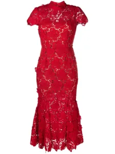SELF PORTRAIT - Floral Lace Midi Dress #1229976