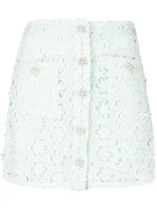 SELF PORTRAIT - Guipure Lace Mini Skirt