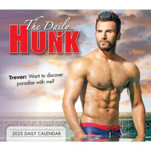 Daily Hunk Get Things Done 2025 Desk Calendar