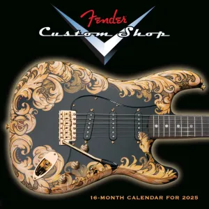 Fender Custom Shop Guitar 2025 Wall Calendar