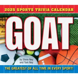 G.O.A.T. Sports Trivia 2025 Desk Calendar