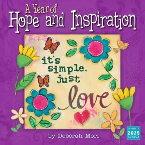 Hope and Inspiration by Deborah Mori 2025 Wall Calendar