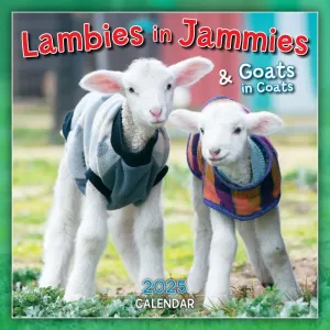 Lambies in Jammies 2025 Mini Wall Calendar