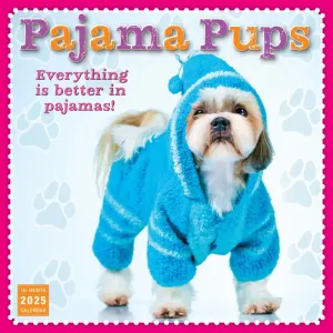 Pajama Pups 2025 Wall Calendar