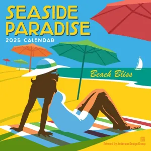 Seaside Paradise by Anderson Design 2025 Mini Wall Calendar