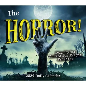 The Horror Terrifying Trivia 2025 Desk Calendar
