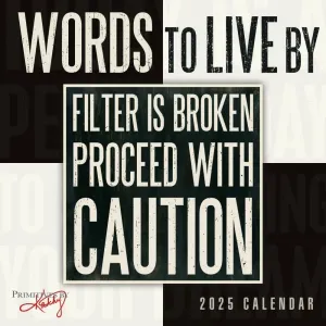 Words to Live By 2025 Mini Wall Calendar