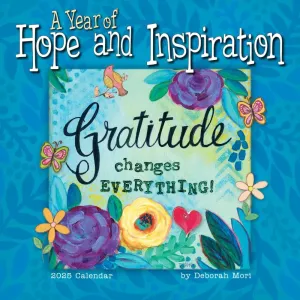 Year of Hope and Inspiration 2025 Mini Wall Calendar by Deborah Mori