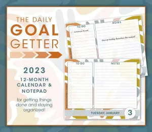 Daily Goal Getter 2023 Desk Calendar