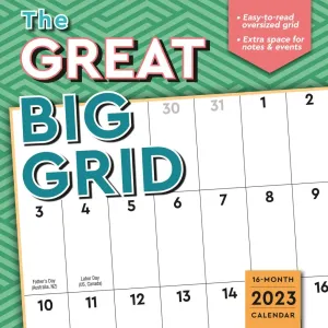 Great Big Grid 2023 Wall Calendar