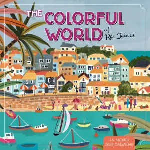 The Colorful World of Rhi James 2024 Wall Calendar