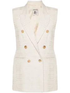 SEMICOUTURE - Alex Tailored Cotton Blend Vest #1292058