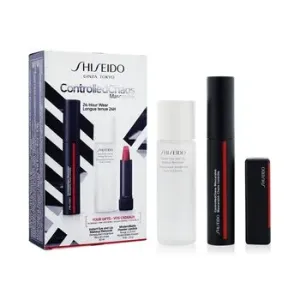 ShiseidoControlled Chaos MascaraInk Set (1x Controlled Chaos MascaraInk, 1x Modern Matte Powder Lipstick, 1x Instant Eye And Lip  Makeup Remover) 3pcs