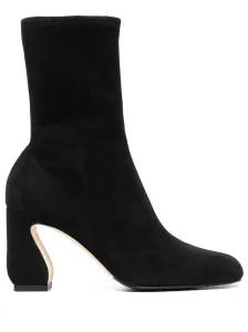 SI ROSSI - Stretch Suede Heel Ankle Boots #45034