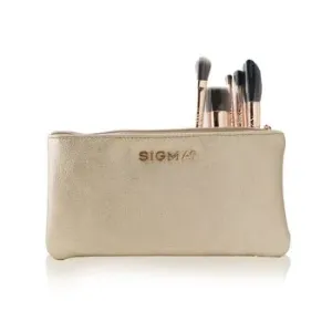 Sigma BeautyIconic Brush Set (5x Rose Gold brush + 1x Bag) 5pcs+1bag