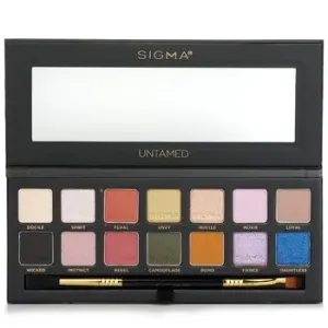 Sigma BeautyUntamed Eyeshadow Palette With Dual Ended Brush (14x Eyeshadow + 1x Dual Ended Brush) 19.32g/0.68oz