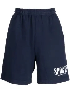 SPORTY & RICH - Sports Cotton Gym Shorts #1159972