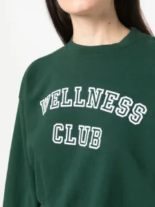 SPORTY & RICH - Wellness Club Cropped Cotton Sweatshirt #1160019