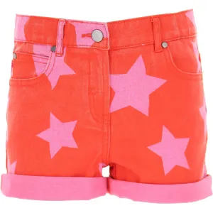 Stella Mccartney Girls Star Print Shorts Red 12Y