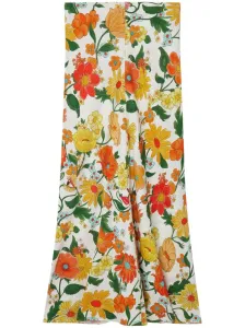 STELLA MCCARTNEY - Floral Print Midi Skirt #1244085