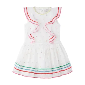 Jersey Dress 10 Ivory/colourful