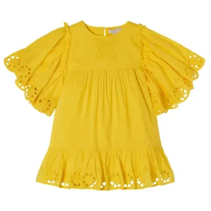 Stella Mccartney Girls Flower Dress Yellow 6Y