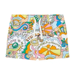 Jersey Shorts 10 Ivory/colourful