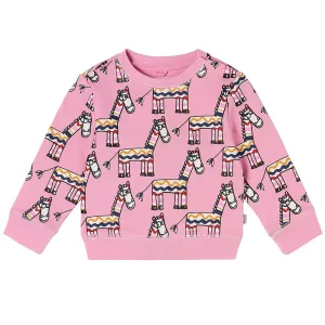 Stella Mccartney Baby Girls Zebra Print Sweater Pink 12M