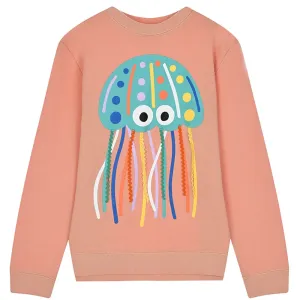 Stella Mccartney Girls Jellyfish Print Sweater Pink 8Y