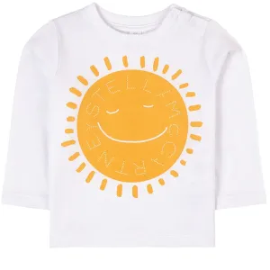 Stella Mccartney Baby Unisex Sun Print L/S T-shirt White 18M