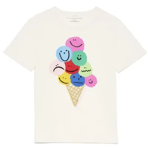 Stella Mccartney Girls Ice Cream Print T-shirt White 4Y
