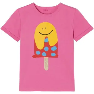 Stella Mccartney Girls Ice Lolly Print T-shirt Pink 10Y