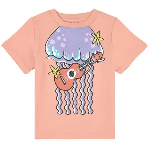 Stella Mccartney Girls Jellyfish Logo T-shirt Pink 12Y
